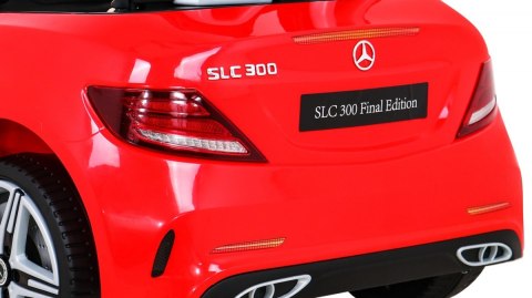 Mercedes Benz SLC300 Auto na akumulator dla dzieci Czerwony + Dźwięki MP3 Światła + Pilot + Wolny Start Mercedes Benz SLC300 Auto na akumulator dla dzieci Czerwony + Dźwięki MP3 Światła + Pilot + Wolny Start
