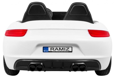 Perfecta Auto dla 2 dzieci Biały + Pompowane koła + Silnik bezszczotkowy + MP3 LED + Wolny Start Perfecta Auto dla 2 dzieci Biały + Pompowane koła + Silnik bezszczotkowy + MP3 LED + Wolny Start