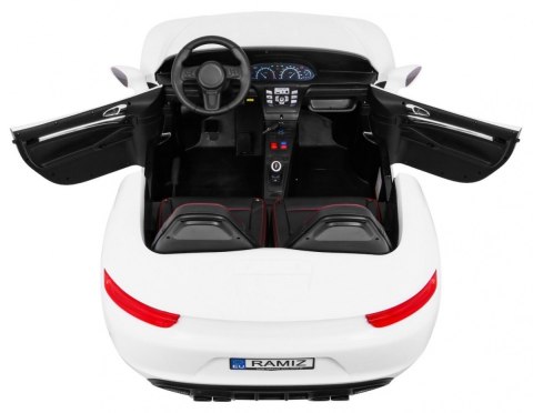Perfecta Auto dla 2 dzieci Biały + Pompowane koła + Silnik bezszczotkowy + MP3 LED + Wolny Start Perfecta Auto dla 2 dzieci Biały + Pompowane koła + Silnik bezszczotkowy + MP3 LED + Wolny Start