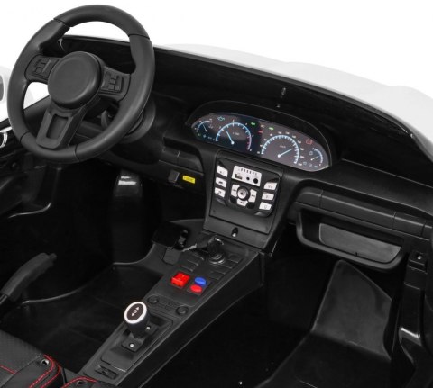 Perfecta Auto dla 2 dzieci Biały + Pompowane koła + Silnik bezszczotkowy + MP3 LED + Wolny Start Perfecta Auto dla 2 dzieci Biały + Pompowane koła + Silnik bezszczotkowy + MP3 LED + Wolny Start