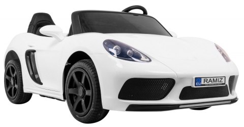 Perfecta Auto dla 2 dzieci Biały + Pompowane koła + Silnik bezszczotkowy + MP3 LED + Wolny Start Perfecta Auto dla 2 dzieci Biały + Pompowane koła + Silnik bezszczotkowy + MP3 LED + Wolny Start