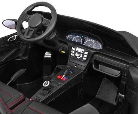Perfecta Auto dla 2 dzieci Czarny + Pompowane koła + Silnik bezszczotkowy + MP3 LED + Wolny Start Perfecta Auto dla 2 dzieci Czarny + Pompowane koła + Silnik bezszczotkowy + MP3 LED + Wolny Start