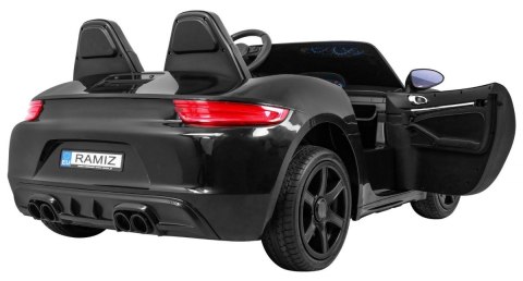 Perfecta Auto dla 2 dzieci Czarny + Pompowane koła + Silnik bezszczotkowy + MP3 LED + Wolny Start Perfecta Auto dla 2 dzieci Czarny + Pompowane koła + Silnik bezszczotkowy + MP3 LED + Wolny Start