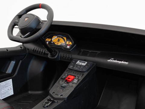 Lamborghini Aventador SV na akumulator dla 2 dzieci Biały + Silnik bezszczotkowy + Pompowane koła + Audio LED Lamborghini Aventador SV na akumulator dla 2 dzieci Biały + Silnik bezszczotkowy + Pompowane koła + Audio LED
