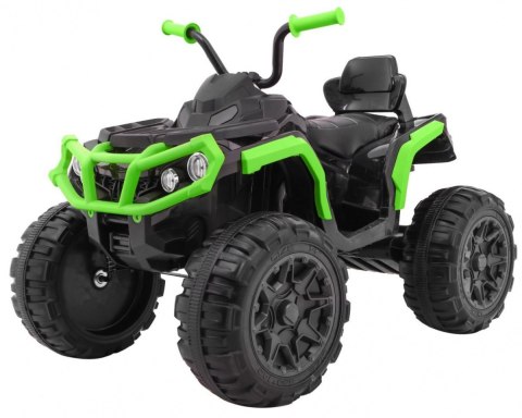Quad ATV 2.4GHz na akumulator dla dzieci Czarno-zielony + Pilot + Koła EVA + Radio MP3 + Wolny Start Quad ATV 2.4GHz na akumulator dla dzieci Czarno-zielony + Pilot + Koła EVA + Radio MP3 + Wolny Start