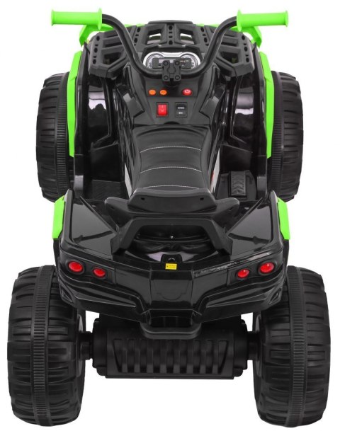 Quad ATV 2.4GHz na akumulator dla dzieci Czarno-zielony + Pilot + Koła EVA + Radio MP3 + Wolny Start Quad ATV 2.4GHz na akumulator dla dzieci Czarno-zielony + Pilot + Koła EVA + Radio MP3 + Wolny Start
