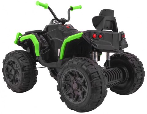 Quad ATV 2.4GHz na akumulator dla dzieci Czarno-zielony + Pilot + Koła EVA + Radio MP3 + Wolny Start Quad ATV 2.4GHz na akumulator dla dzieci Czarno-zielony + Pilot + Koła EVA + Radio MP3 + Wolny Start