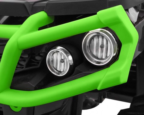 Quad ATV na akumulator dla dzieci Czarno-zielony + Koła EVA + Radio MP3 + LED + Wolny Start Quad ATV na akumulator dla dzieci Czarno-zielony + Koła EVA + Radio MP3 + LED + Wolny Start