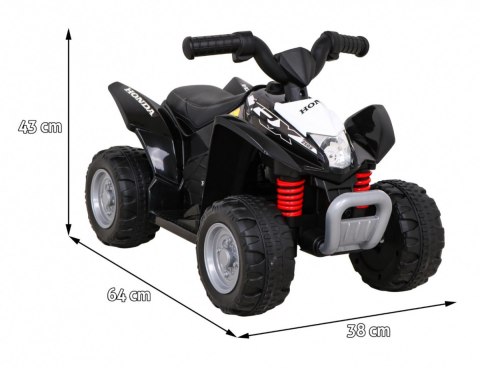 Quad Honda 250X TRX na akumulator Czarny + Klakson + LED + Ekoskóra Quad Honda 250X TRX na akumulator Czarny + Klakson + LED + Ekoskóra