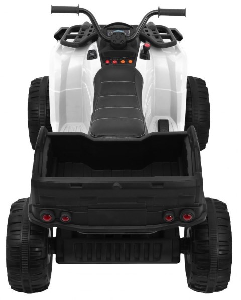 Quad XL ATV na akumulator dla dzieci Biały + Napęd 4x4 + Bagażnik + Wolny Start + EVA + Audio LED Quad XL ATV na akumulator dla dzieci Biały + Napęd 4x4 + Bagażnik + Wolny Start + EVA + Audio LED