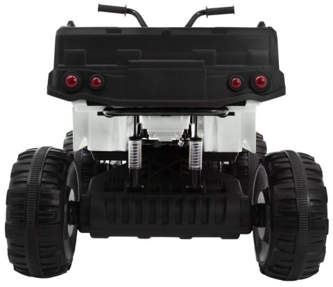 Quad XL ATV na akumulator dla dzieci Biały + Napęd 4x4 + Bagażnik + Wolny Start + EVA + Audio LED Quad XL ATV na akumulator dla dzieci Biały + Napęd 4x4 + Bagażnik + Wolny Start + EVA + Audio LED