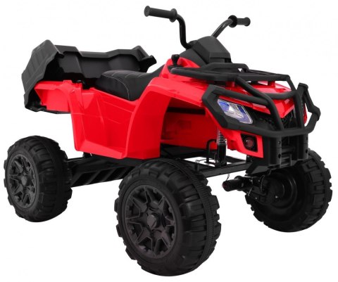 Quad XL ATV na akumulator dla dzieci Czerwony + Napęd 4x4 + Bagażnik + Wolny Start + EVA + Audio LED Quad XL ATV na akumulator dla dzieci Czerwony + Napęd 4x4 + Bagażnik + Wolny Start + EVA + Audio LED