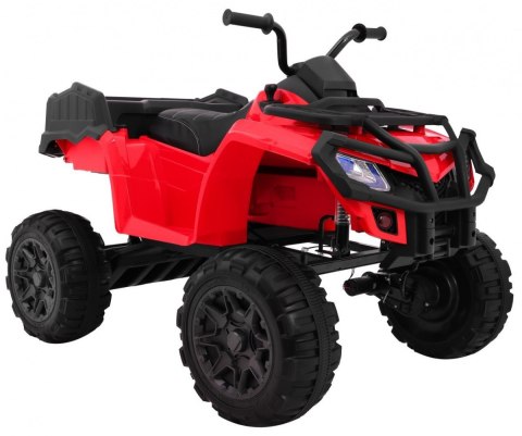Quad XL ATV na akumulator dla dzieci Czerwony + Napęd 4x4 + Bagażnik + Wolny Start + EVA + Audio LED Quad XL ATV na akumulator dla dzieci Czerwony + Napęd 4x4 + Bagażnik + Wolny Start + EVA + Audio LED