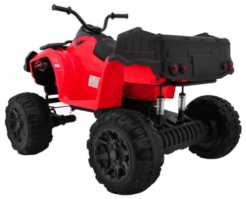 Quad XL ATV na akumulator dla dzieci Czerwony + Napęd 4x4 + Bagażnik + Wolny Start + EVA + Audio LED Quad XL ATV na akumulator dla dzieci Czerwony + Napęd 4x4 + Bagażnik + Wolny Start + EVA + Audio LED