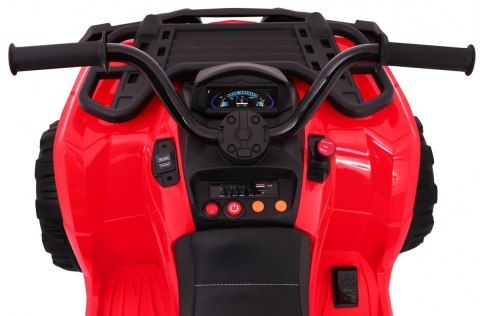 Quad XL ATV na akumulator dla dzieci Czerwony + Napęd 4x4 + Bagażnik + Wolny Start + EVA + Audio LED Quad XL ATV na akumulator dla dzieci Czerwony + Napęd 4x4 + Bagażnik + Wolny Start + EVA + Audio LED
