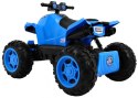 Quad na akumulator Sport Run dla dzieci Niebieski + Napęd 4x4 + LED + Radio MP3