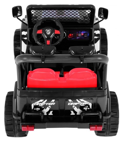 Terenowy Raptor Drifter na akumulator dla dzieci Czarny + Pilot + Wolny Start + EVA + Dźwięki Światła Terenowy Raptor Drifter na akumulator dla dzieci Czarny + Pilot + Wolny Start + EVA + Dźwięki Światła