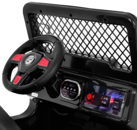 Terenowy Raptor Drifter na akumulator dla dzieci Czarny + Pilot + Wolny Start + EVA + Dźwięki Światła Terenowy Raptor Drifter na akumulator dla dzieci Czarny + Pilot + Wolny Start + EVA + Dźwięki Światła