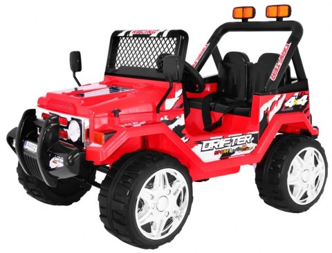 Terenowy Raptor Drifter na akumulator dla dzieci Czerwony + Pilot + Wolny Start + EVA + Dźwięki Światła Terenowy Raptor Drifter na akumulator dla dzieci Czerwony + Pilot + Wolny Start + EVA + Dźwięki Światła