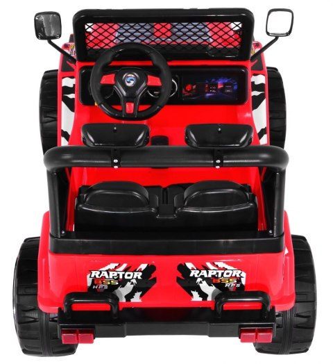 Terenowy Raptor Drifter na akumulator dla dzieci Czerwony + Pilot + Wolny Start + EVA + Dźwięki Światła Terenowy Raptor Drifter na akumulator dla dzieci Czerwony + Pilot + Wolny Start + EVA + Dźwięki Światła