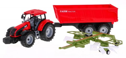 Traktor do przewracania siana z wywrotką dla dzieci 3+ Ruchome elementy + Napęd friction Traktor do przewracania siana z wywrotką dla dzieci 3+ Ruchome elementy + Napęd friction