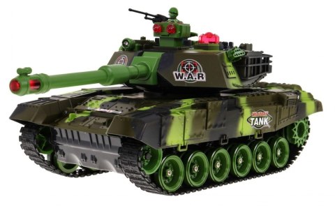 Zdalnie sterowany Czołg dla dzieci 3+ Zielony 1:18 + Pilot + Dźwięki + LED + Ruchome elementy Zdalnie sterowany Czołg dla dzieci 3+ Zielony 1:18 + Pilot + Dźwięki + LED + Ruchome elementy