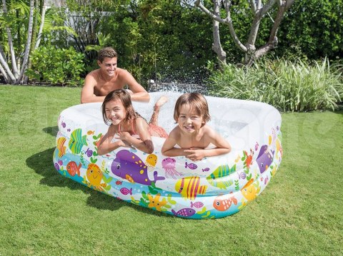 Basen dmuchany Akwarium 159 x 159 x 50 cm INTEX 57471 Basen dmuchany Akwarium 159 x 159 x 50 cm INTEX 57471