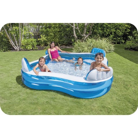 Basen dmuchany z siedzeniami 229 x 229 x 66 cm INTEX 56475 Basen dmuchany z siedzeniami 229 x 229 x 66 cm INTEX 56475