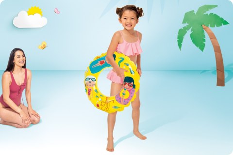 Kółko do pływania średnica 61 cm INTEX 59242 Kółko do pływania średnica 61 cm INTEX 59242
