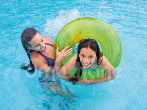 Koło do pływania dla dzieci o średnicy 76 cm INTEX 59260 zielony Koło do pływania dla dzieci o średnicy 76 cm INTEX 59260 zielony