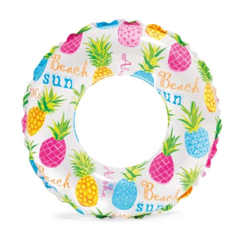 Kółko do pływania z nadrukiem średnica 61 cm INTEX 59241 ananas Kółko do pływania z nadrukiem średnica 61 cm INTEX 59241 ananas