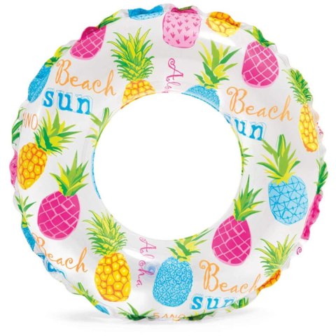 Koło do pływania trzy wzory 51 cm INTEX 59230 ananas Koło do pływania trzy wzory 51 cm INTEX 59230 ananas