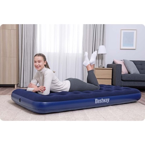 Materac dmuchany 188x99x22 cm z pompką tłokową Bestway 67001 Materac dmuchany 188x99x22 cm z pompką tłokową Bestway 67001