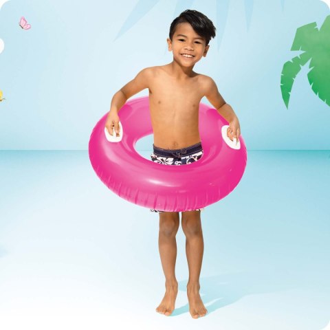Kółko do pływania z uchwytami 76 cm różowe INTEX 59258 Kółko do pływania z uchwytami 76 cm różowe INTEX 59258