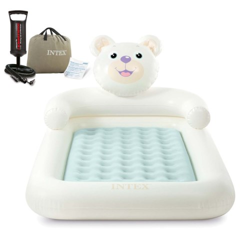 Materac dmuchany jednoosobowy z pompką tłokową INTEX 66814NP Materac dmuchany jednoosobowy z pompką tłokową INTEX 66814NP