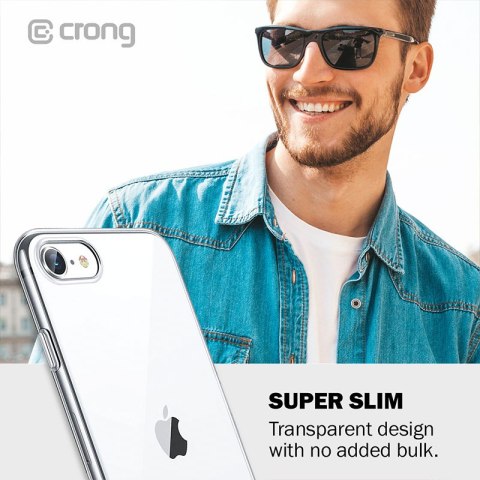 Crong Crystal Slim Cover - Etui iPhone SE (2022/2020) / 8 / 7 (przezroczysty) Crong Crystal Slim Cover - Etui iPhone SE (2022/2020) / 8 / 7 (przezroczysty)
