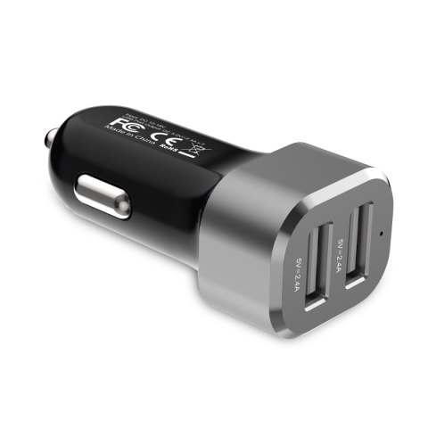 Crong Power Car Charger 24W - Ładowarka samochodowa 2xUSB 2.4A (aluminium) Crong Power Car Charger 24W - Ładowarka samochodowa 2xUSB 2.4A (aluminium)