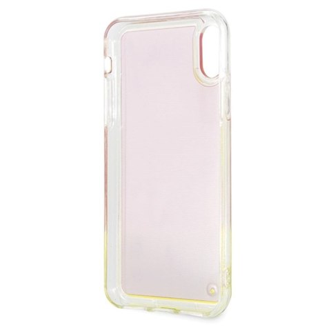 Guess California - Etui iPhone Xs / X (Glow in the Dark Sand/Pink) Guess California - Etui iPhone Xs / X (Glow in the Dark Sand/Pink)
