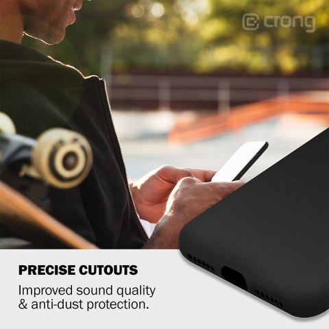 Crong Color Cover - Etui iPhone SE (2022/2020) / 8 / 7 (czarny) Crong Color Cover - Etui iPhone SE (2022/2020) / 8 / 7 (czarny)