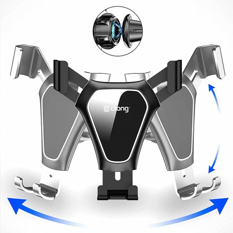 Crong Gravity Auto-Clip Car Holder - Uchwyt samochodowy grawitacyjny do telefonu 4,7"- 6,5" (czarny) Crong Gravity Auto-Clip Car Holder - Uchwyt samochodowy grawitacyjny do telefonu 4,7"- 6,5" (czarny)