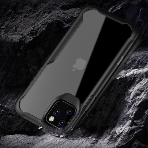 Crong Hybrid Clear Cover - Etui iPhone 11 Pro (czarny) Crong Hybrid Clear Cover - Etui iPhone 11 Pro (czarny)