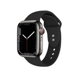 Crong Liquid - Pasek do Apple Watch 38/40/41 mm (czarny)