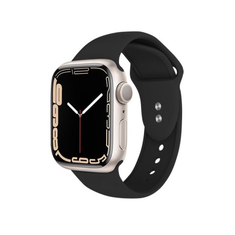 Crong Liquid - Pasek do Apple Watch 38/40/41 mm (czarny) Crong Liquid - Pasek do Apple Watch 38/40/41 mm (czarny)