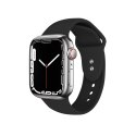 Crong Liquid - Pasek do Apple Watch 38/40/41 mm (czarny)