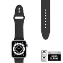 Crong Liquid - Pasek do Apple Watch 38/40/41 mm (czarny)