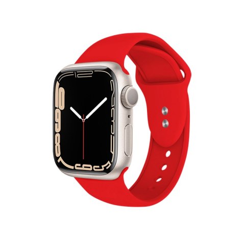 Crong Liquid - Pasek do Apple Watch 42/44/45/49 mm (czerwony) Crong Liquid - Pasek do Apple Watch 42/44/45/49 mm (czerwony)