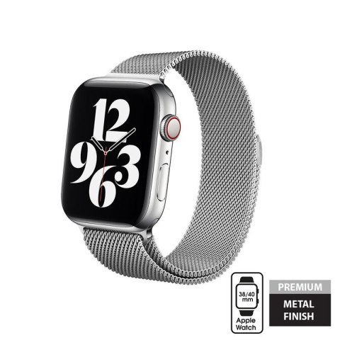 Crong Milano Steel - Pasek ze stali nierdzewnej do Apple Watch 38/40/41 mm (srebrny) Crong Milano Steel - Pasek ze stali nierdzewnej do Apple Watch 38/40/41 mm (srebrny)