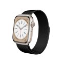 Crong Milano Steel - Pasek ze stali nierdzewnej do Apple Watch 42/44/45/49 mm (czarny)
