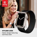 Crong Milano Steel - Pasek ze stali nierdzewnej do Apple Watch 42/44/45/49 mm (czarny)