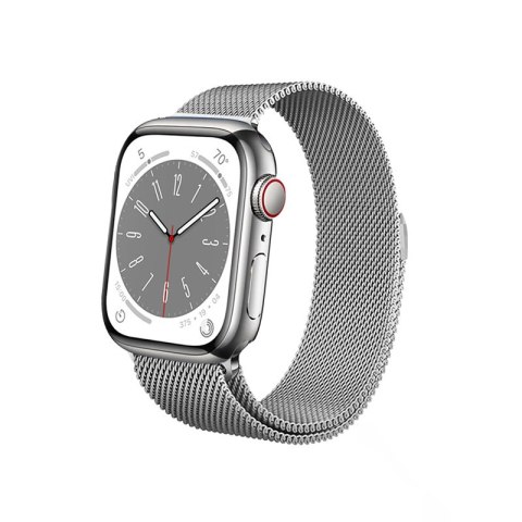 Crong Milano Steel - Pasek ze stali nierdzewnej do Apple Watch 42/44/45/49 mm (srebrny) Crong Milano Steel - Pasek ze stali nierdzewnej do Apple Watch 42/44/45/49 mm (srebrny)